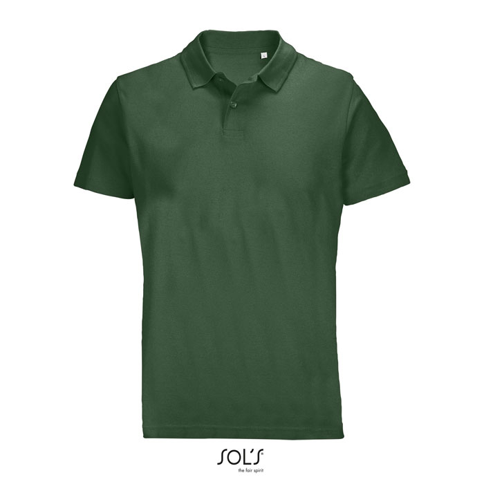 Polo unisexe personnalisé coton PULSE Vert bouteille